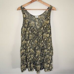 Free People Intimately Free Multicolor Paisley Print Flowy Tiered Top